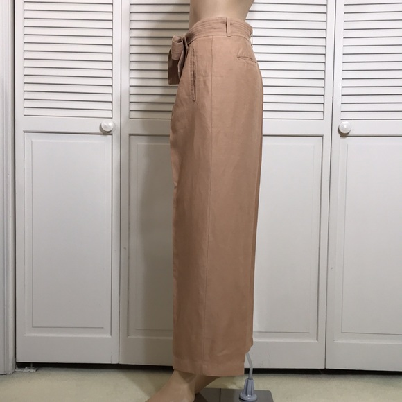 Aritzia Wilfred Cauchy Cropped Lyocell & Linen Pants/Trousers Size 2